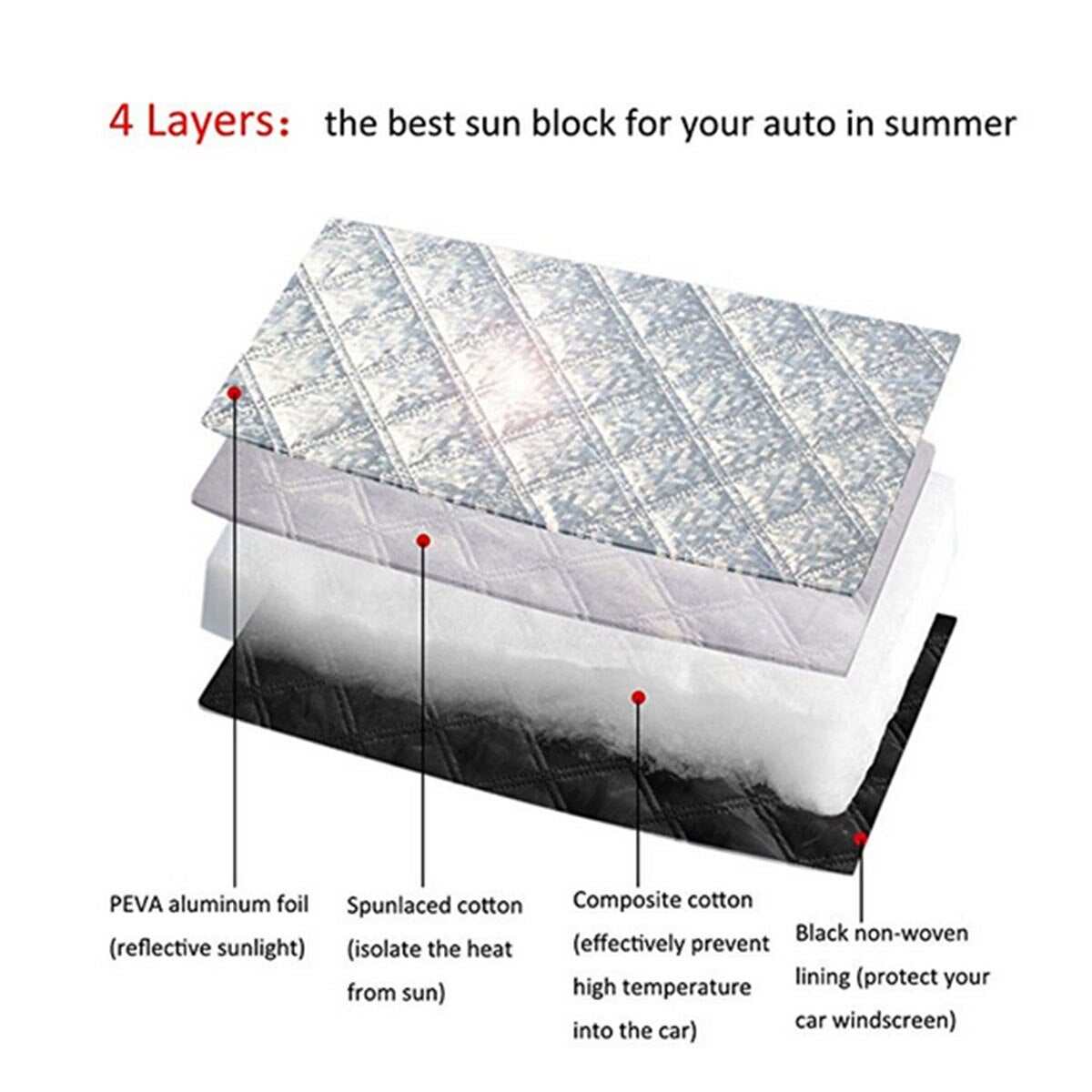 Magnetic half Car Cover Sunshade